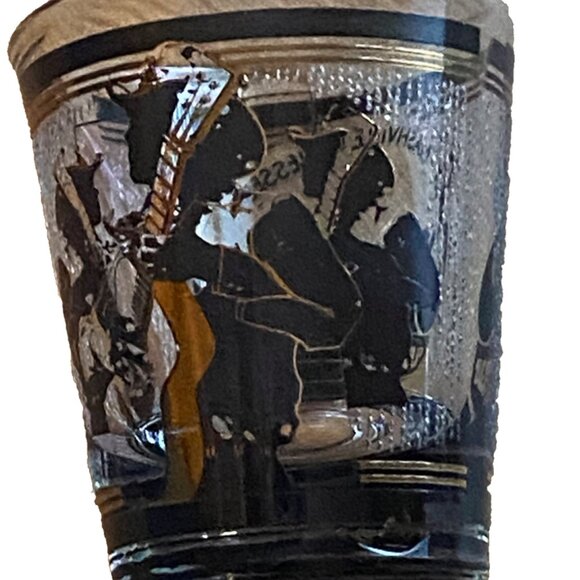 Vintage Opryland USA Nashville Tennessee Gold Black Clear Shot Glass Souvenir - Picture 7 of 7